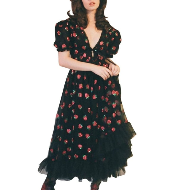 Ketyyh-chn99 Robes pour Femmes Robe Maxi à Manches Longues Robe Longue Confortable Noir,2TG