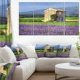 thumbnail image 1 of House in the Lavender Field - Landscape Canvas Wall Art, 1 of 3