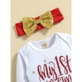 thumbnail image 4 of goowrom Ensemble de Vêtements Girls, Impression de Lettres, Jupe en Fil Rouge et Coiffe, 4 of 9
