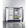 thumbnail image 4 of FFRF3070BSS 30 Side-by-Side Compact Refrigerator and Freezer with 5.4 cu. ft. Capacity  LED Lighting  Frost Free Operation  High Temperature and Open Door Alarm  in Stainless Steel with Blac, 4 of 5