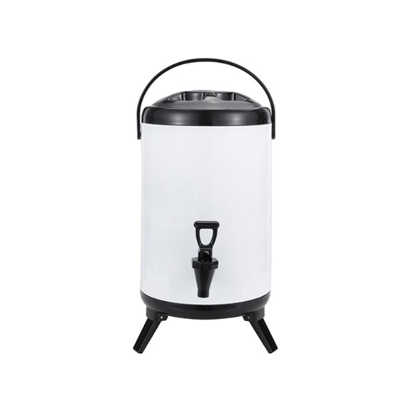 Bewildely Barriles aislantes de acero inoxidable de gran capacidad para almacenamiento de té imprescindibles para los amantes del té Teteras blanco