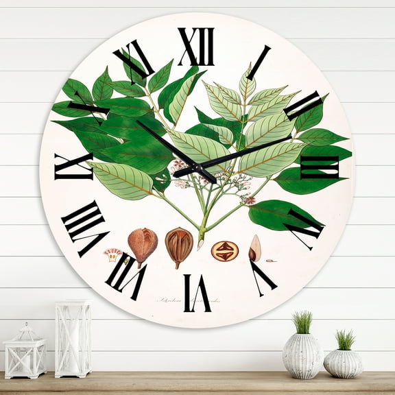 Designart 1 in Quartz Farmhouse Wall Clock