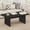 Black Oak, variant on Coffee Table for Living Room, Farmhouse Wood Center Table, Rectangle Mid-Century Living Room Tables, Unique Fluted Panel Coffee Tables (Rustic Oak, 43Inch)