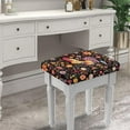 thumbnail image 5 of FOR U DESIGNS Rooster Chicken Flower Print Stool Covers Rectangle 2 Pack Soft Bar Stool Covers Anti-Slip Vanity Bench Slip Cover Bench Seat Protector Home Decor Accessories, 5 of 9