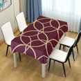 thumbnail image 4 of Yayeee Tablecloths 60" x 108" Rectangle Wrinkle Resistant Party Table Cover, Red Circles, 4 of 8