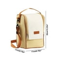thumbnail image 4 of Portable Insulated Lunch Bag, Shoulder Cooler Tote, Sturdy and Long Lasting, for Outdoor Picnics, Work, and Institute, Khaki, by FAJHHA, 4 of 7