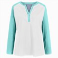 thumbnail image 4 of Godom Blouses for Women Fall Long Sleeves V Neck Tops Casual Knit Tunic Loose Fit T Shirt, 4 of 7