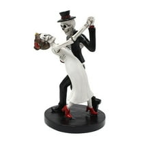ZTTD Skeleton Lover Dance Figure Dancing Skeleton Resin Ornament Bride and Groom Couple Figurine Day Of The Dead Sculpture Ornament Home Decor