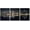 NO.1359, variant on Cityscape Wall Art Cleveland City Skyline Pictures 3 Piece Canvas Paintings Contemporary Artwork City Night View Panorama Posters and Prints Stretched Framed Ready to Hang, 48" Wx24 H