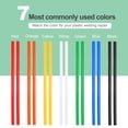 thumbnail image 4 of 5 Pcs Red Plastic Welding Rods 9.5mm x 500mm PE Flat Ribbon Welding Strip with Smoothing Tools (0.4inch x 20inch), 4 of 5