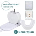 thumbnail image 4 of Cepillo de dientes eléctrico sónico automático inteligente de 360 grados con forma de U, 4 modos, temporizador, luz azul, recargable por USB, 4 of 5