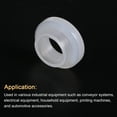 thumbnail image 4 of Uxcell Flanged Sleeve Bearings Plastic Bushings Nylon Bushings, White 10x13x7mm 4Pcs, 4 of 5