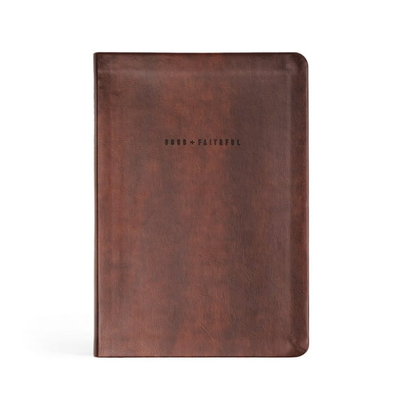 Hosanna Revival, Teen/Adult Notebook, 150-Page Lined Prayer Journal, Brown Leather-like Softcover with Minimal Design, Title: Anchorage Theme