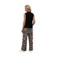 thumbnail image 6 of WIHOLL Two Piece Sets For Women Vacation Spring Summer Outfits Sleeveless Mock Neck Fashion Clothing Wide Leg Pants, 6 of 11