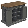 thumbnail image 2 of Homestyles Americana Wood Kitchen Island in Gray, 2 of 16