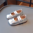 thumbnail image 4 of NOKIO Children'S Mary Jane Flats Kids Mary Jane Loafers Little Girls Dress Shoes Ballet For Girls Wedding Party School Dress Shoes Casual Slip On Ballet Flat Kids Closed Toe Sandals, 4 of 9