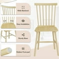 thumbnail image 3 of Homall Wood Windsor Dining Chair Set of 4,Farmhouse Spindle Back Chair for Kitchen & Dining Room,Natural Color, 3 of 7