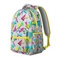 thumbnail image 2 of Geometric Shapes Texture Print Laptop Backpack for College Students, Stylish Bookbag for School and Work, Durable Daypack with Organizer, Ideal Gift Idea, 2 of 6