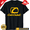 Black-5, variant on Charger SRT Hellcat Classic Silver Muscle Car Design Tshirt NEW, CROWD FAVORIT-TH79013