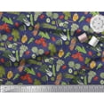thumbnail image 3 of Soimoi Rayon Fabric Dot & Mix Vegetable Print Fabric by the Yard 56 Inch Wide, 3 of 3