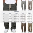 thumbnail image 4 of Stamzod Sweatpants for Men Casual Open Bottom Baggy Pants Men Wide Leg Lounge Sweat Pants with Pocket Khaki-1 XL, 4 of 8
