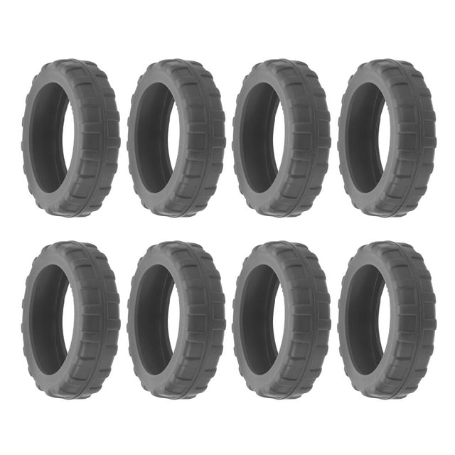 Unique Bargains Housse de Roues de Valise, Ensemble de 8 Housses en Silicone pour Roues de Bagage Cabine, Housses de Roues de Valise, Gris