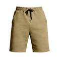 thumbnail image 6 of EOYWHK Khaki Shorts Men with Pockets Elastic Waist Drawstring Mens Khaki Shorts Soft Lightweight Breathable for Running Jogging Outdoor Khaki, Size XL, 6 of 8