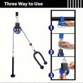 thumbnail image 2 of Cable Pulley with Swing Strap Carabiner, 90mm Pulley Wheel DIY Pull Down Attachment,Home Gym Equipment Silver, 2 of 5
