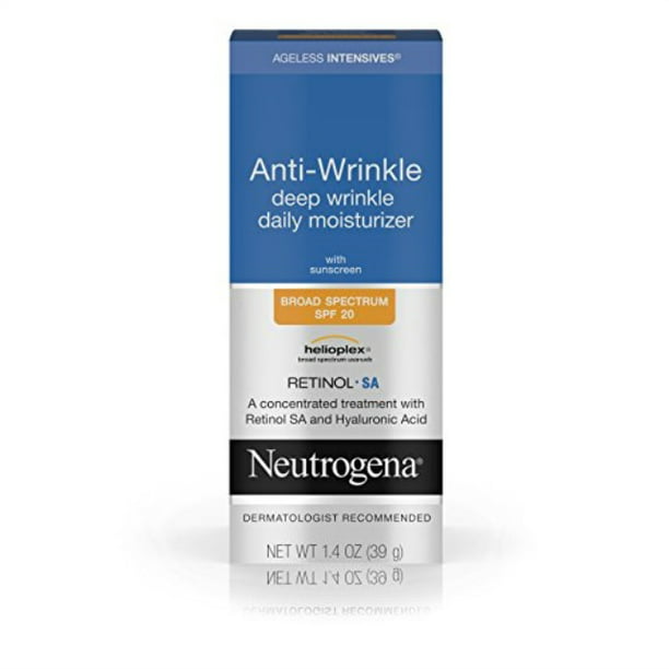 neutrogena ageless intensives anti wrinkle retinol cream