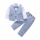 thumbnail image 1 of Traje formal para bebés y niños, traje de esmoquin para boda de caballero, 1 of 5