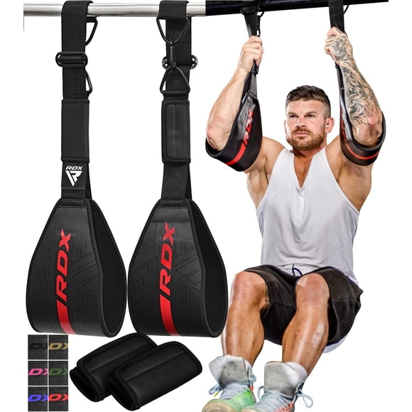 Correas Abdominales RDX para Barra de Dominadas en Cuero Maya