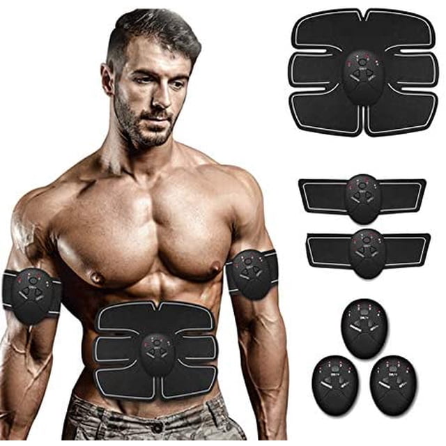 Stimulating Belt- Abdominal Toner-Training Device for Muscles- Wireless Portable To-Go Gym Device- Muscle Sculpting At Home- Fitness Equipment for At-Home Workouts