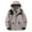 Khaki, variant on Waterproof Color Block Mountain Jacket for Unisex, Hooded Full Zip Long Sleeve, Thickened Windproof Hiking Outerwear, 1 Piece, M-5XL, Plus Size Friendly