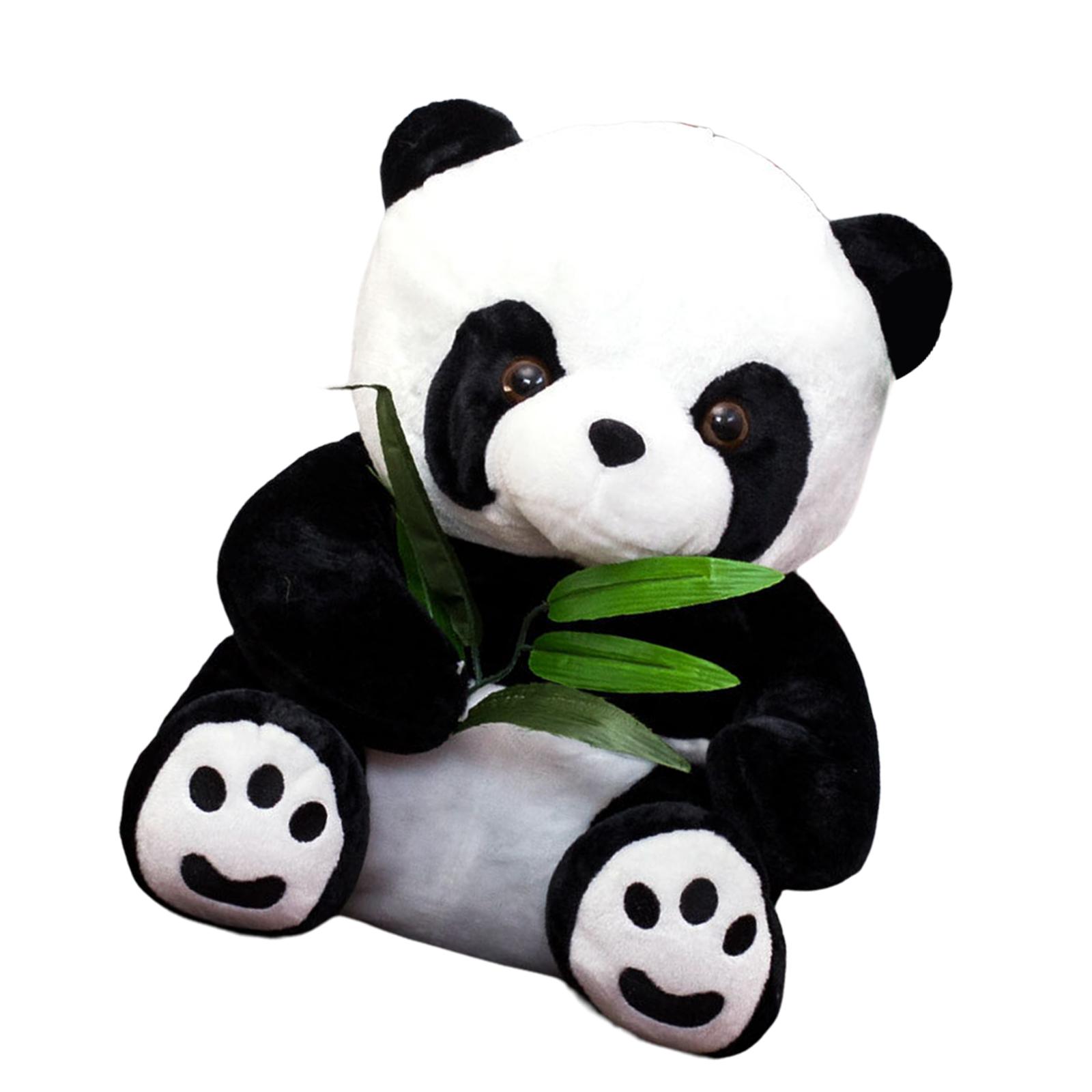Cute Stuffed Animal Sitting Panda Plush Toy Ornament for Family Friends  Birthday 20cm