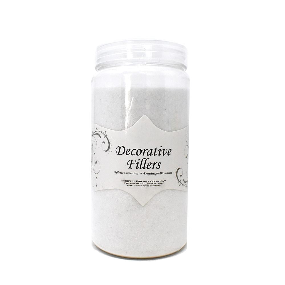 Acrylic Crystal Sand Decorative Vase Filler, White, 9/10Pound