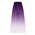 thumbnail image 4 of Jacenvly Elastic Waist Pants for Women Wide Legs Sales Misses Fashion Casual Solid Color Pocket Fold Loose Full Length Pants, 4 of 4