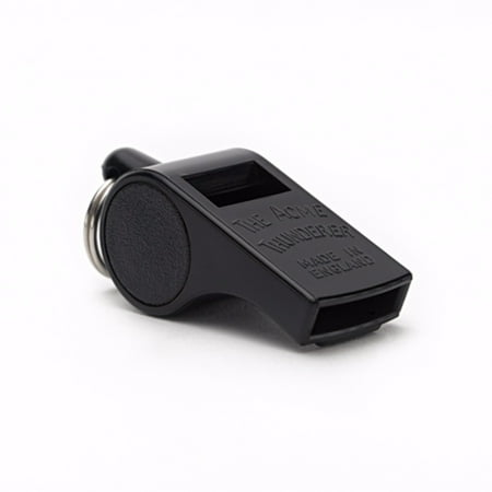 ACME Thunderer Durable Plastic Dog Whistle with Non-Stick Pea, Black