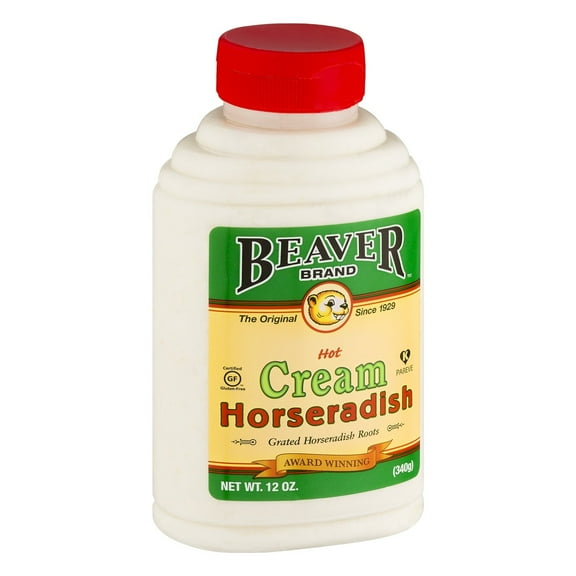 Beaver Brand Cream Style Horseradish, Squeezable Bottles 12oz (2 Pack)
