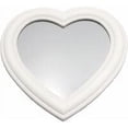 thumbnail image 1 of Espejo de maquillaje de pared en forma de corazón 27 x 27 cm blanco, 1 of 5