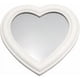 thumbnail image 1 of Espejo de maquillaje de pared en forma de corazón 27 x 27 cm blanco, 1 of 5