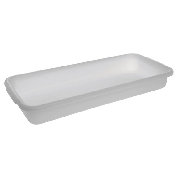 HUBERT Multi-Purpose Food Pan White Polyethylene - 30"L x 12 1/2"D x 4"D