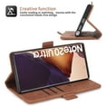 thumbnail image 5 of Samsung Galaxy Note 20 Ultra Case, Dteck Leather Flip Folio Wallet Card Holder Case Cover For Samsung Galaxy Note20 Ultra 6.9 inch, Brown, 5 of 11