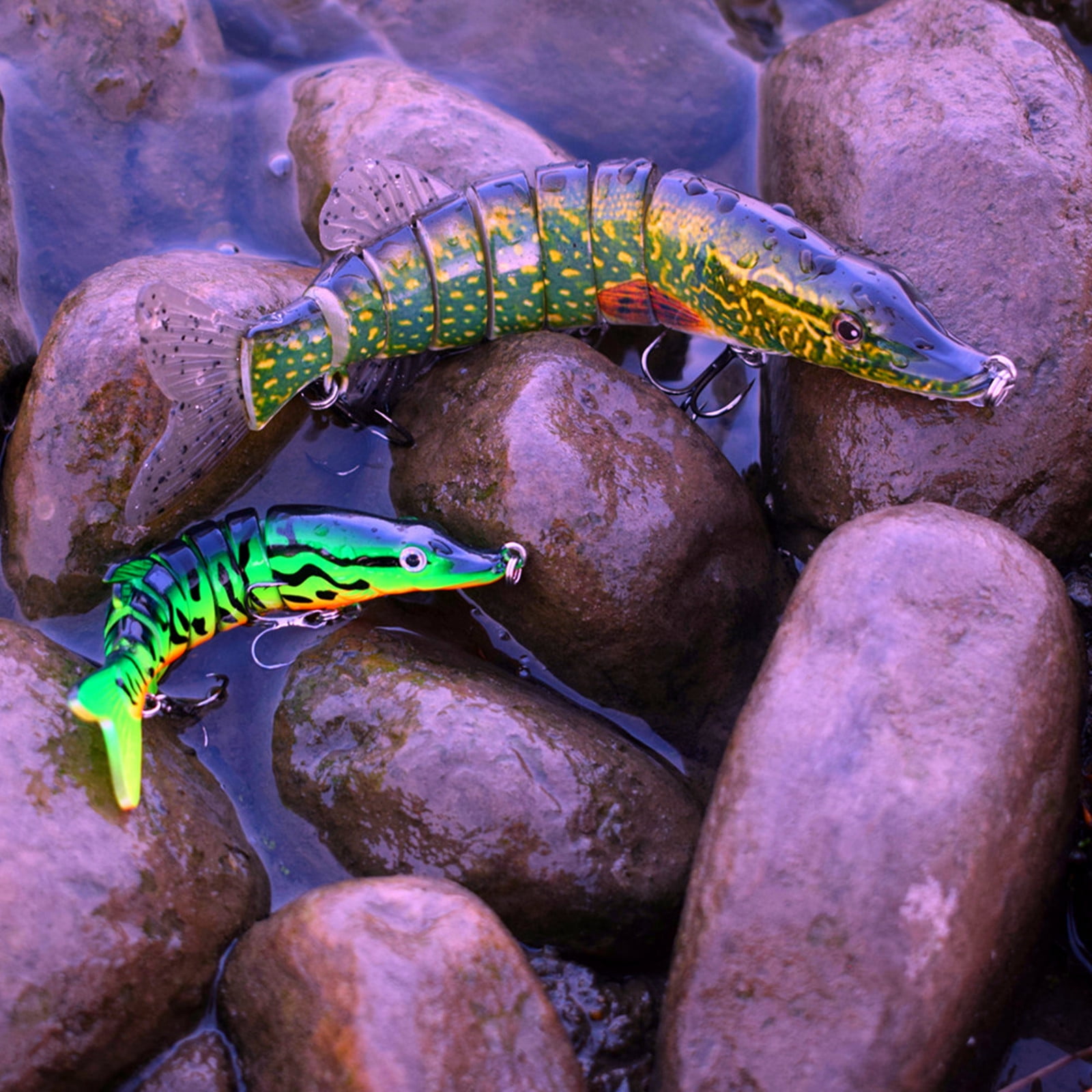 Fishing Lure Bait Swimbait Crankbait for Bass Trout Sunfish Catfish Fishhook Lifelike Muskie Fish Fishing Tackle 5inch 8inch