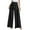Black, variant on Womens Pants Clearance! Erwazi Women's Wide Leg Pants Cotton High Waisted Palazzo Pants Work Casual Tie Knot Trousers Flowy Beach Pants with Pockets