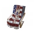 thumbnail image 4 of Skull Soft Flannel Fleece Throw Blanket, Dead Human Head with a Floral Wreath USA American Stars Humor Illustration, Cozy Plush for Indoor and Outdoor Use, 50" x 70", Red White, by Ambesonne, 4 of 6