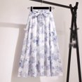 thumbnail image 1 of Women Full/Ankle Length Blending Maxi Chiffon Long Skirt Beach Skirt Summer High Waist Skirt, 1 of 6