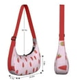 thumbnail image 4 of Cute Strawberry Print Crossbody Handbag for Women, Red Fruity Shoulder Tote, Lightweight Water-Resistant Hobo Purse, Sweet Summer Fruit Bag for Strawberry Lovers, 4 of 5