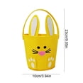 thumbnail image 4 of Msgweeeg Personalized Easter Basket Easter Stuffers Easter Decorations Non Woven Bunny Candy Bucket Egg Hunts Tote Bag Storage Basket and Gift Basket, 4 of 7