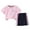 Pink, variant on Jamsmile Toddler Boys Outfit Sets Children Soft Short Sleeve T Shirts Tops   Shorts Casual Two Piece Summer Kids Boys Outfits Sets