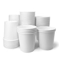 thumbnail image 1 of Vasos de baño desechables Papernain, 60 ml, papel blanco, 200 unidades, 1 of 6